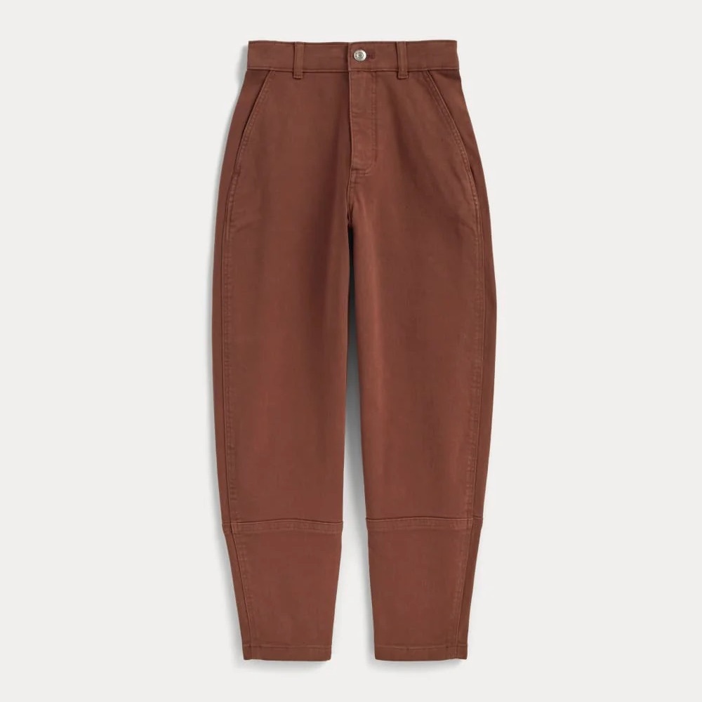 Everlane Utility Barrel Pant in Rosewood, 6 - Picture 6 of 11